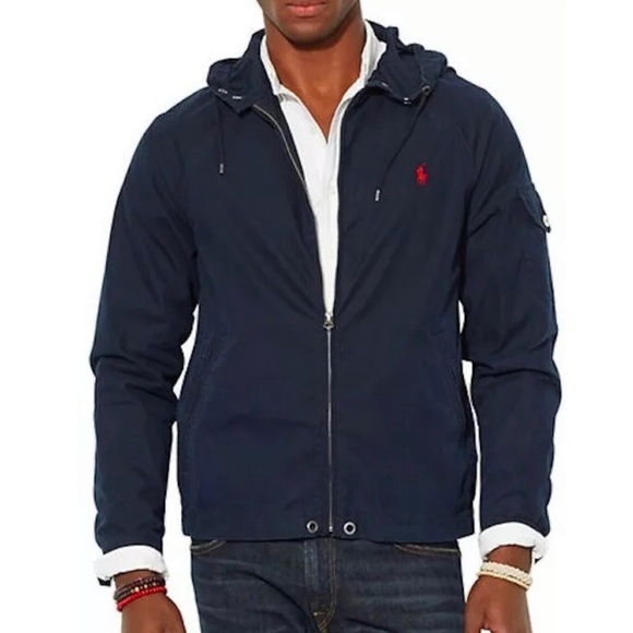 ralph lauren hooded windbreaker